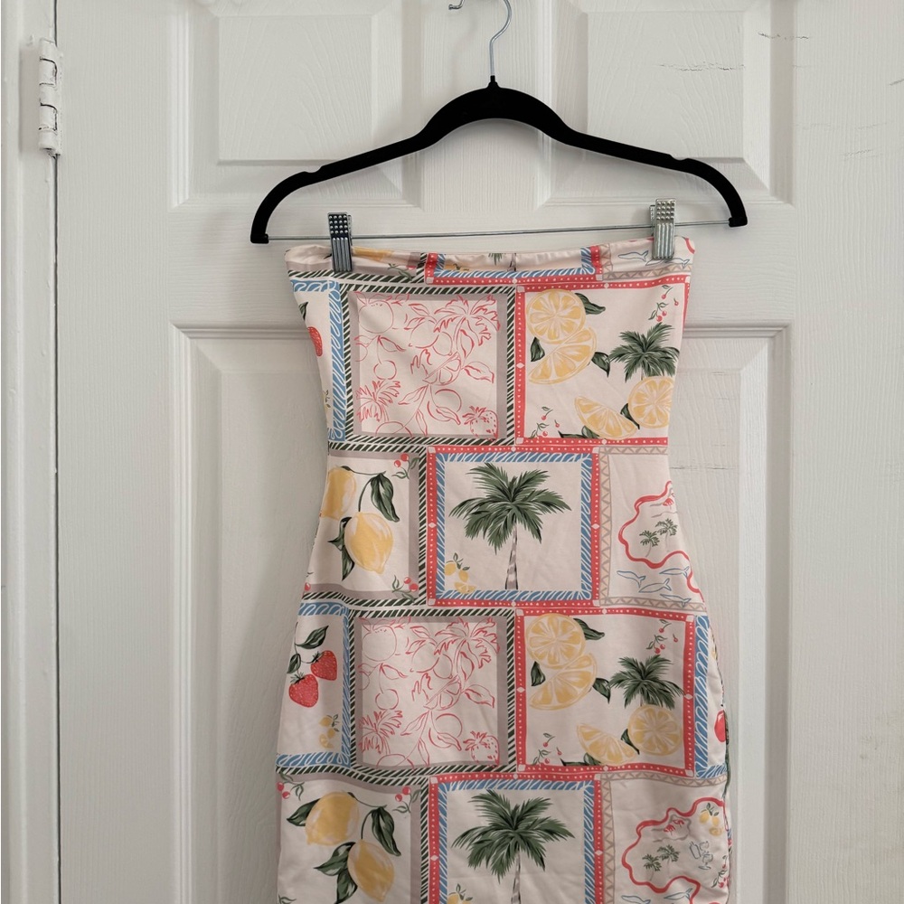 Beginning Boutique Strapless Patchwork Dress - Mu… - image 2